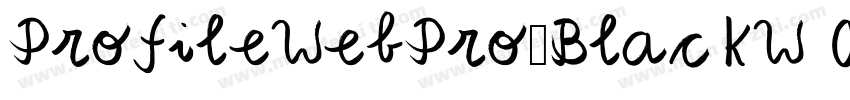 ProfileWebPro-BlackW01-Rg Regular字体转换